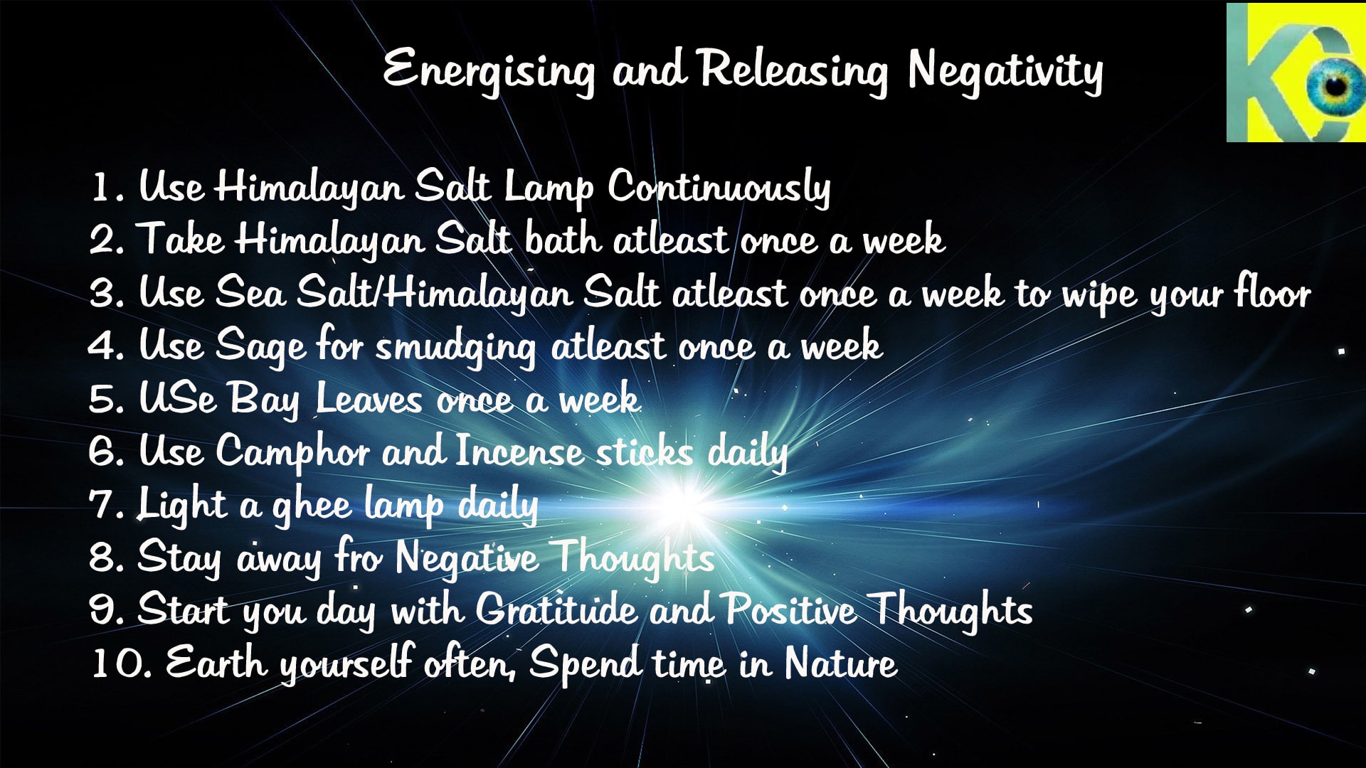 Energising and Releasing Negativity