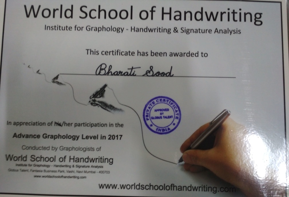 Graphology Certificate